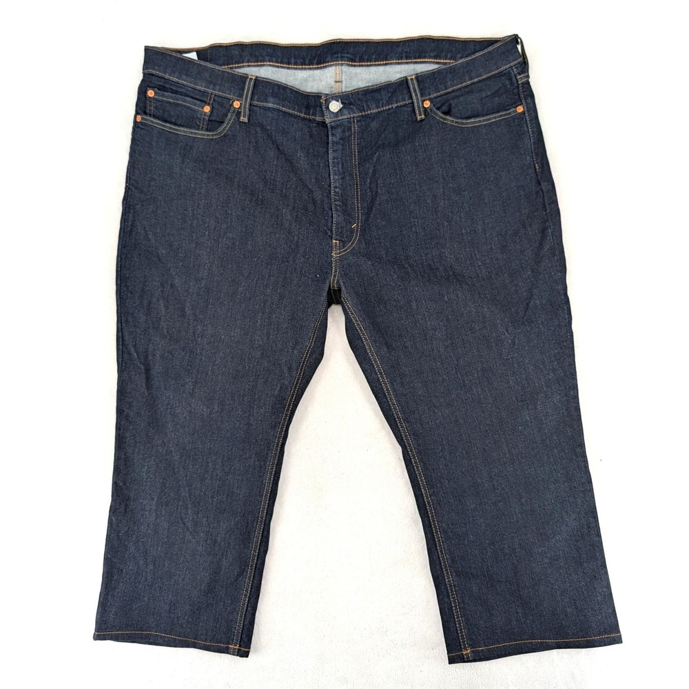 Levi's 541 Taper Jeans Indigo Dark Wash Denim W48 L29 (Hemmed to 23)